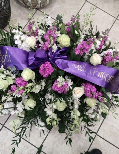 CUSCINO FUNEBRE FIORI MISTI